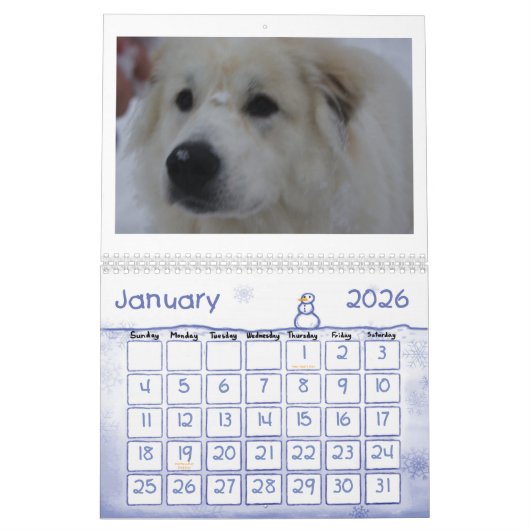 グレート・ピレニーズの2015年のカレンダー カレンダー (1月 2026)