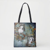 グレート・ピレニーズの"父および息子"のデザイン トートバッグ (正面)