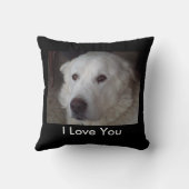 グレート・ピレニーズハンサムな犬 クッション (裏面)