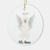 グレート・ピレニーズ 追悼記念 セラミックオーナメント (左)