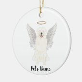 グレート・ピレニーズ 追悼記念 セラミックオーナメント (左)