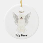 グレート・ピレニーズ 追悼記念 セラミックオーナメント (裏面)