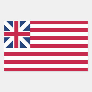グレート・ユニオン、最初の米国植民地の旗 長方形シール