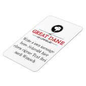 グレートDaneの写真マグネット マグネット (左側)