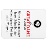 グレートDaneの写真マグネット マグネット (横)