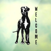 グレートDaneウェルカムステッカー/しがみつく ウィンドウサイン (シート3)