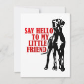 グレートDaneキッシおもしろいュパーティの招待状 招待状 (正面)