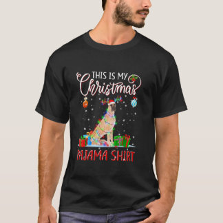 グレートDaneツリーライトドッグクリスマスこれは私のクリスマス Tシャツ
