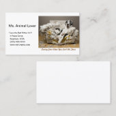 グレートDaneリラックス's on噛んだソファホワイト 名刺 (正面/裏面)