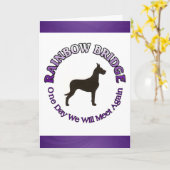 グレートDANEレインボーブリッジ同情カード カード (黄色い花)