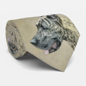 グレートDane (Brindle)'絵画s -オリジナルドッグアート ネクタイ (ロール)