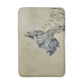 グレートDane (Brindle)'絵画s -オリジナルドッグアート バスマット (正面縦)