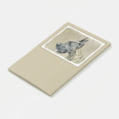 グレートDane (Brindle)'絵画s -オリジナルドッグアート ポストイット (アングル)