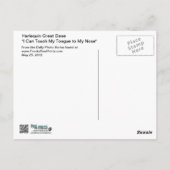 グレートDane - Harlequin – 私の舌Touch私の鼻 ポストカード (裏面)