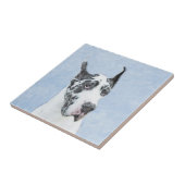 グレートDane (Harlequin)'絵画 - Dog Artオリジナル タイル (側面)