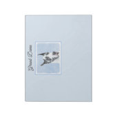 グレートDane (Harlequin)'絵画 - Dog Artオリジナル ノートパッド (回転)