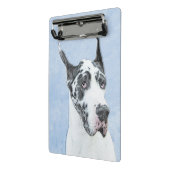 グレートDane (Harlequin)'絵画 - Dog Artオリジナル ミニクリップボード (アングル2)
