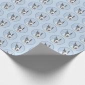 グレートDane (Harlequin)'絵画 - Dog Artオリジナル ラッピングペーパー (角)