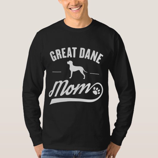 グレートDane Mom -犬のオーナー恋人 Tシャツ (正面)