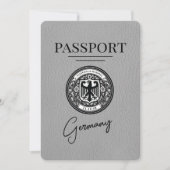 グレードイツパスポート日付の保存 セーブザデート (正面)