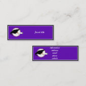 グレードキャップスクールカラーズパープル スキニー名刺 (正面/裏面)