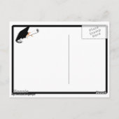 グレードキャップティルトとスクールカラー白黒 ポストカード (裏面)