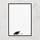 グレードキャップティルトとスクールカラー白黒 ポストカード (正面)