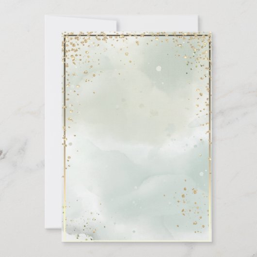 グレードキャップピンクローゼフレーム卒業 招待状 (裏面)