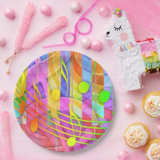 グレードクレフ、 音符記号シンプル音楽紙プレート ペーパープレート (パーティー)