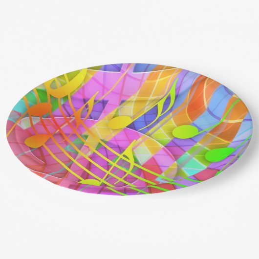 グレードクレフ、 音符記号シンプル音楽紙プレート ペーパープレート (アングル)