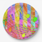 グレードクレフ、 音符記号シンプル音楽紙プレート ペーパープレート (正面)