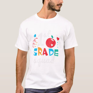 グレードスクアードチームクルー学生新学期Teac Tシャツ