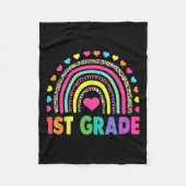 グレードレインボーガールズボーイズ先生チーム1年生Sq フリースブランケット (正面)