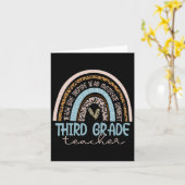 グレード先生レオパドボホレインボー新学期 カード (黄色い花)