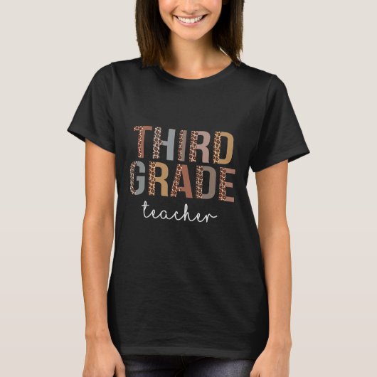 グレード先生新学期評価ヒョウ Tシャツ (正面)