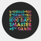 グレード先生1000頭が切れる日100日の学校 ラウンドシール (正面)