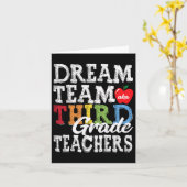グレード先生Tee Dream Team赤3グレードTeache カード (黄色い花)
