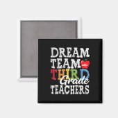 グレード先生Tee Dream Team赤3グレードTeache マグネット (正面/裏面)