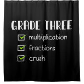 グレード3乗算分数クラッシュ シャワーカーテン (正面)