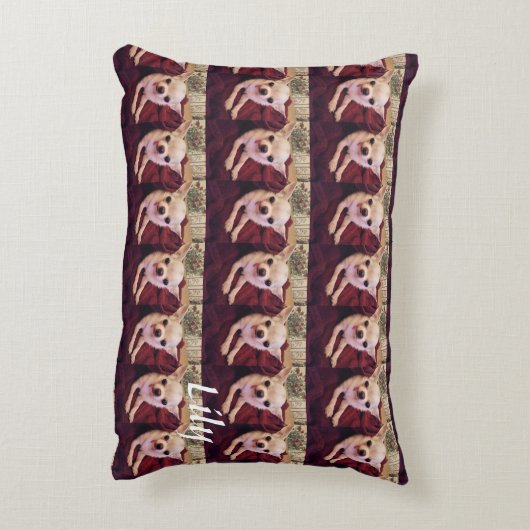 グレードA木綿アクセント枕16" x 12" アクセントクッション (裏面(縦))