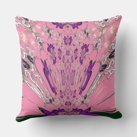 グレードA綿ホームフローラカスタム天然繊維 クッション (裏面)