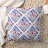 グレードA綿装飾用クッション20x20/バタフライ クッション (ブランケット)