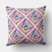 グレードA綿装飾用クッション20x20/バタフライ クッション (裏面)