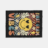 グレードVibes第1グレードレトロ先生Schの第1日目 フリースブランケット (正面(横))