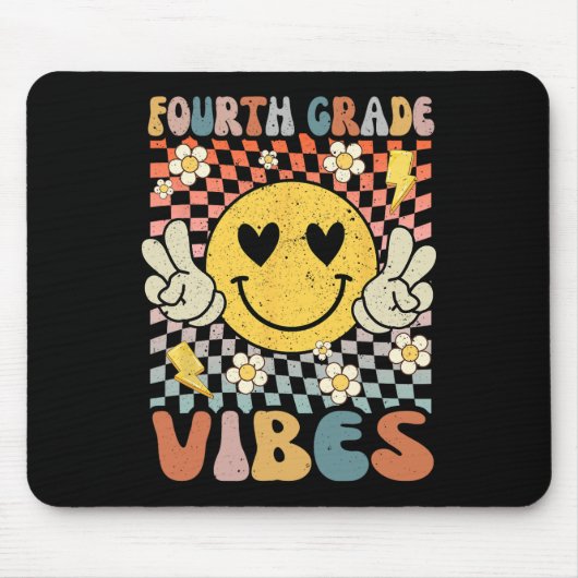 グレードVibes 4級レトロ先生1日目Sch マウスパッド (正面)