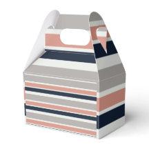 グレーネイビーブルーピンク沿岸ストライプ