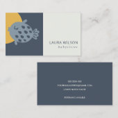 グレーネービーオークレかわいいサンディ·リトルフィッシュベイビシッター 名刺 (正面/裏面)