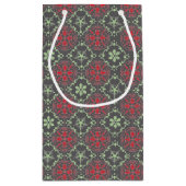 グレーノルディエレガントックウィンタートレンディースノーフレーク スモールペーパーバッグ (裏面)