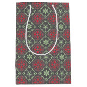 グレーノルディエレガントックウィンタートレンディースノーフレーク ミディアムペーパーバッグ (正面)