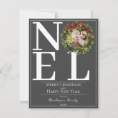 グレーノールクリスマスリース写真 シーズンカード (正面)